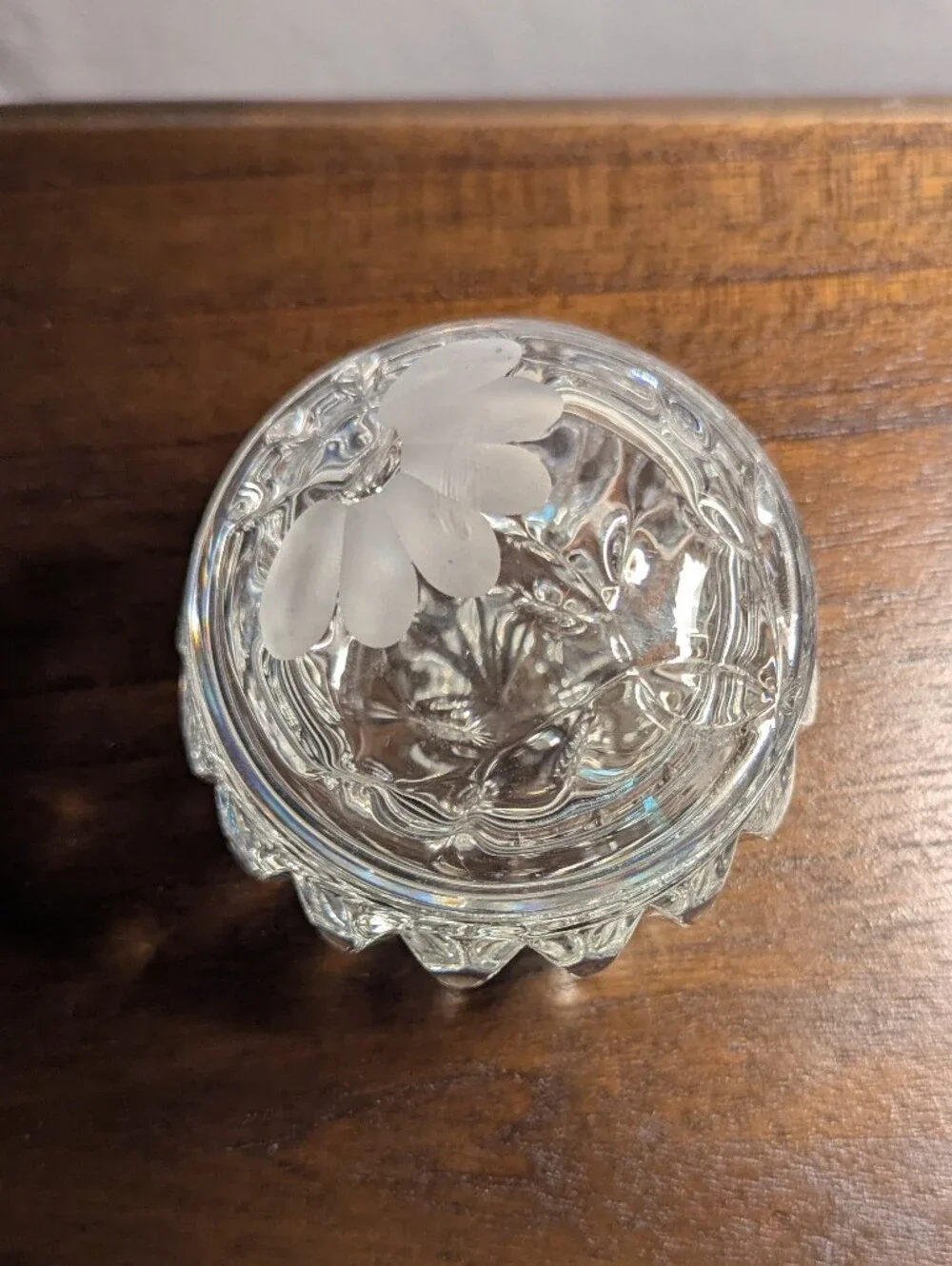 Princess House Romance Collection Glass Vanity Box